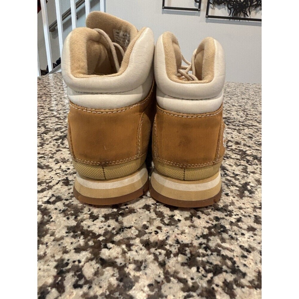 Timberland Women's Boots Euro Dub Ankle Leather Lace Up NUBUCK 85112 Size 7 US - Picture 6 of 10